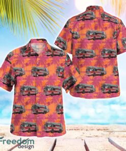 Chicago Fire Department CFD Illinois Truck Summer Hawaiian Shirt Product Photo 1