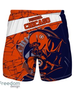 Chicago Football Team Personalized Name Number Hawaiian Shirt And Shorts Team Gift Product Photo 2