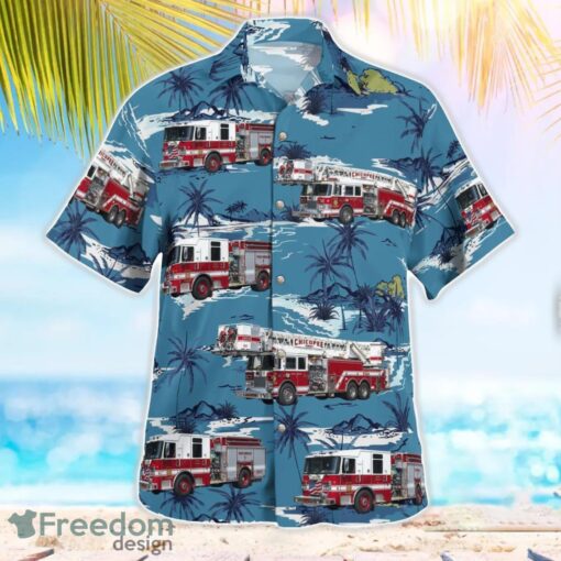 Chicopee, Hampden County, Massachusetts, Chicopee Fire Department Hawaiian Shirt Beach Shirt For Men And Women Product Photo 3