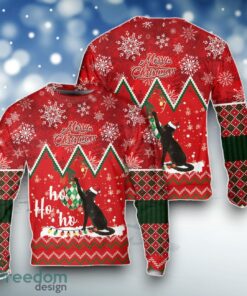 Christmas Cat Meowy Ho Ho Ho Sweater For Men Women