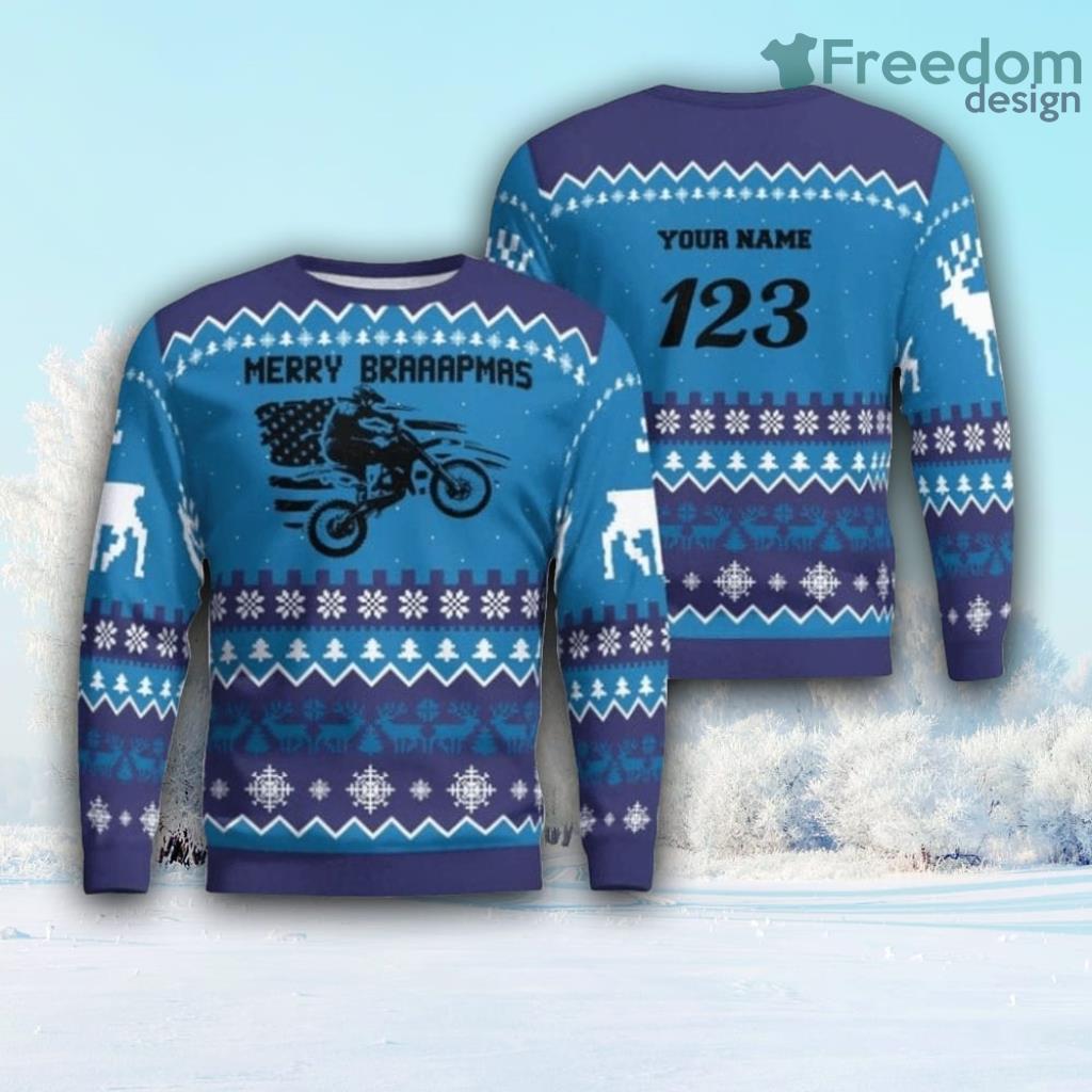 Christmas Motocross Rider 12 Custom Christmas Ugly Sweater For Fan Gift Christmas Product Photo 1