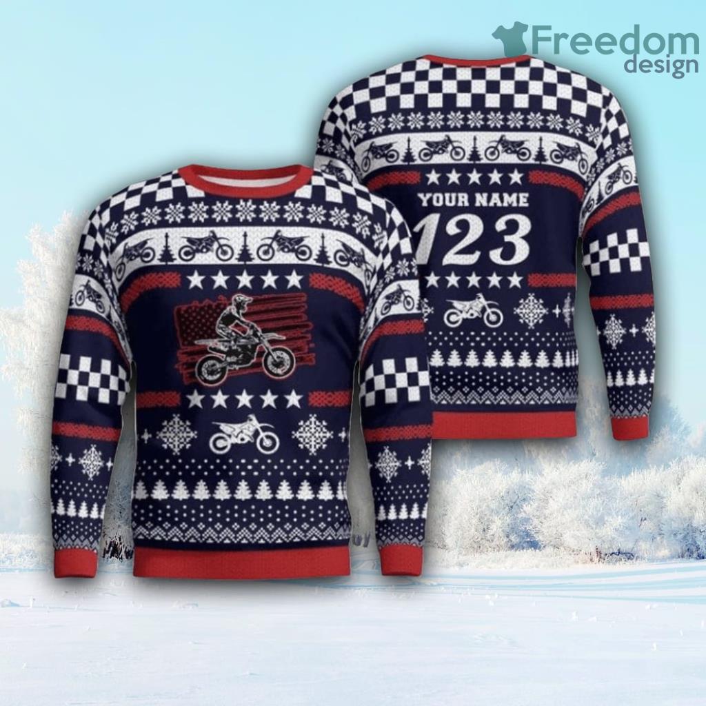 Christmas Motocross Rider 6 Custom Christmas Ugly Sweater For Fan Gift Christmas Product Photo 1