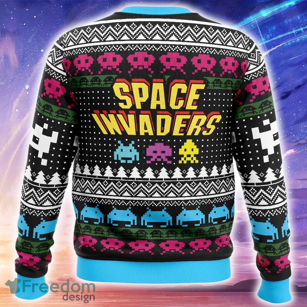 Christmas Space Invaders Ugly Christmas Sweater Trending Holidays For Men Women Fans image Christmas Space Invaders Ugly Christmas Sweater Trending Holidays For Men Women Fans - Christmas Space Invaders Ugly Christmas Sweater_2