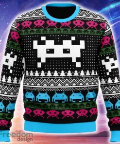 Christmas Space Invaders Ugly Christmas Sweater Trending Holidays For Men Women Fans
