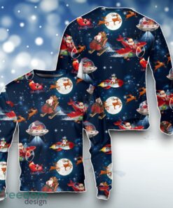 Christmas Space Pattern Noel Santa Sweater For Men Women