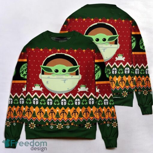 Christmas Star Wars Baby Yoda The Mandalorian – Sweater 3D Printed Christmas Gift Product Photo 1