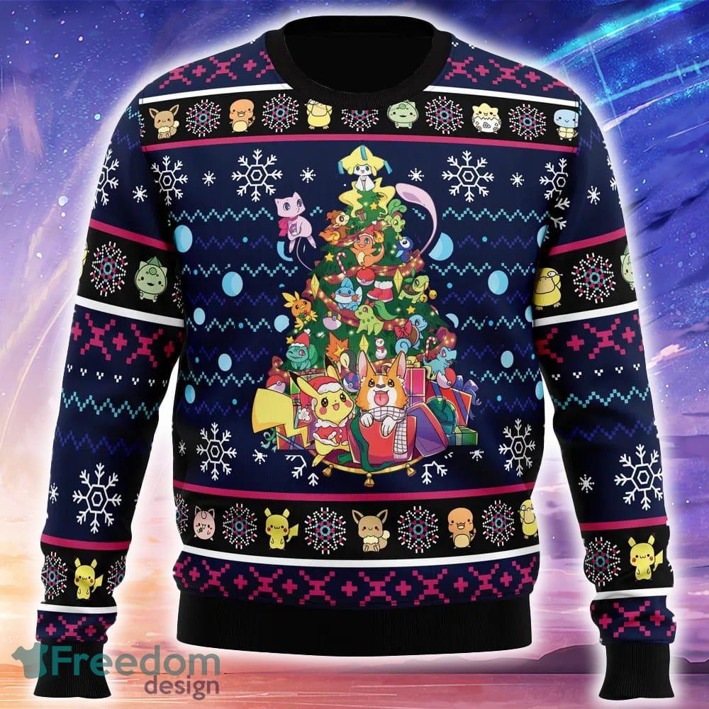 Christmas Tree Pokemon Ugly Christmas 3D Sweater Trending Holidays For Men Women Fans image Christmas Tree Pokemon Ugly Christmas 3D Sweater Trending Holidays For Men Women Fans - Christmas Tree Pokemon Ugly Christmas Sweater_1