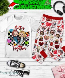 Chucky Valentine Better Together Fleece Pajamas Set For Christmas