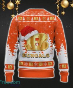 Cincinnati Bengals Car For Fans 3D Sweater Ugly Christmas Santa Hat Tree Gift For Men Women - Cincinnati Bengals Ugly Christmas Sweater_3