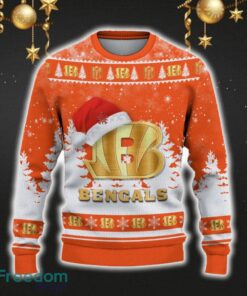 Cincinnati Bengals Car For Fans 3D Sweater Ugly Christmas Santa Hat Tree Gift For Men Women