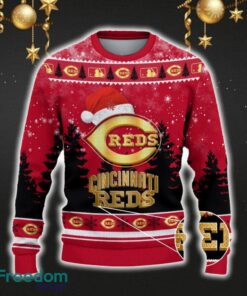 Cincinnati Reds Car For Fans 3D Sweater Ugly Christmas Santa Hat Tree Gift For Men Women