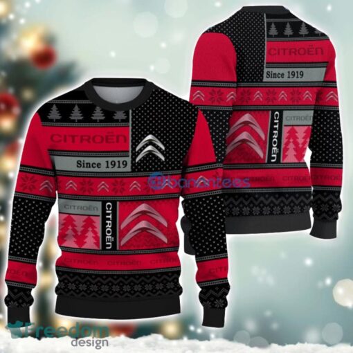 Citroen Logo Ugly Christmas Sweater For Fans Men And Women Christmas Gift Ideas Product Photo 1