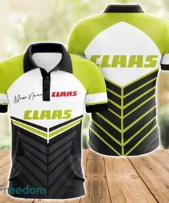 Claas 3D Polo Shirt For Car Lover Golf Fans Gift Polo Shirt Custom Name