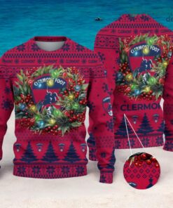 Clermont Foot Auvergne 63 Christmas Ugly Sweater 3D Gift For Men And Women