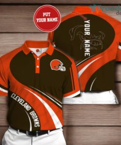 Cleveland Browns 3D Polo Shirt For Fans