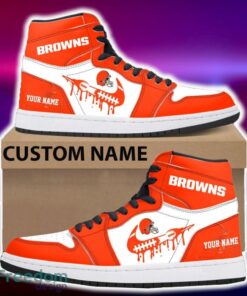 Cleveland Browns Air Jordan Hightop Shoes New Custom Name For Fans Gift Sneaker