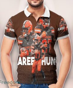 Cleveland Browns Kareem Hunt 3D Printed Polo Shirt Unisex Clothes For Men Women
