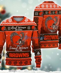 Cleveland Browns Logo Ugly Christmas Sweater For Fans Men And Women Christmas Gift Ideas Product Photo 2