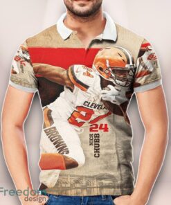 Cleveland Browns Nick Chubb 3D Printed Polo Shirt Unisex Clothes For Men Women