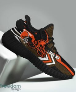 Cleveland Browns Speedsters Yeezy Running Shoes For Fans Gift Men Women - Cleveland Browns Speedsters Yeezy Boost Running Shoes_2