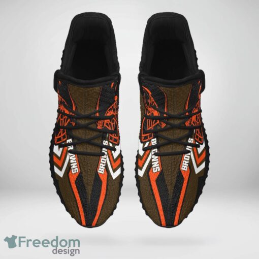 Cleveland Browns Speedsters Yeezy Running Shoes For Fans Gift Men Women - Cleveland Browns Speedsters Yeezy Boost Running Shoes_3