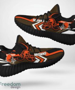 Cleveland Browns Speedsters Yeezy Running Shoes For Fans Gift Men Women - Cleveland Browns Speedsters Yeezy Boost Running Shoes_1