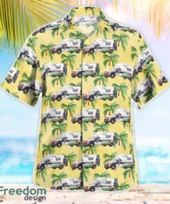 Cleveland County, North Carolina, Cleveland County EMS Aloha Hawaiian Shirt Product Photo 3