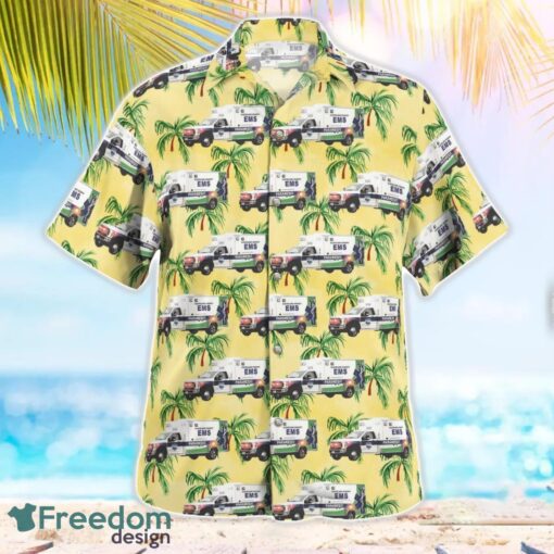 Cleveland County, North Carolina, Cleveland County EMS Aloha Hawaiian Shirt Product Photo 3