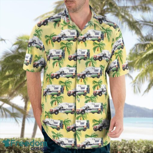 Cleveland County, North Carolina, Cleveland County EMS Aloha Hawaiian Shirt Product Photo 4