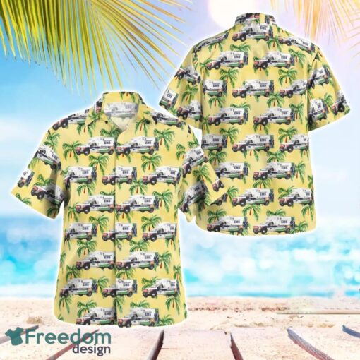 Cleveland County, North Carolina, Cleveland County EMS Aloha Hawaiian Shirt Product Photo 1