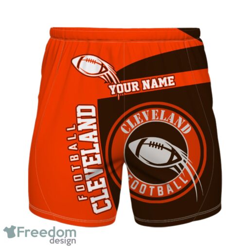 Cleveland Football Team Hawaiian Shirt And Shorts 3D Printed Team Gift Product Photo 2