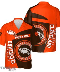 Cleveland Football Team Hawaiian Shirt And Shorts 3D Printed Team Gift