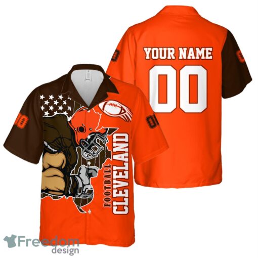 Cleveland personalized name and number Hawaiian Shirt And Shorts Team Beach Shirt Product Photo 2