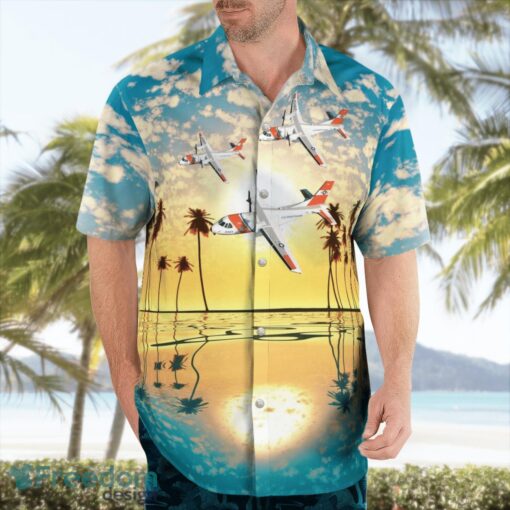 Coast Guard HC-144 Ocean Sentry Beach Shirt For Team Product Photo 4