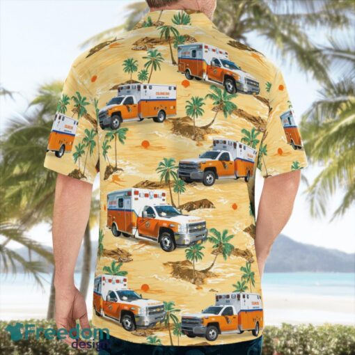 Colonie, Albany County, New York, Colonie EMS Hawaiian Shirt Product Photo 2