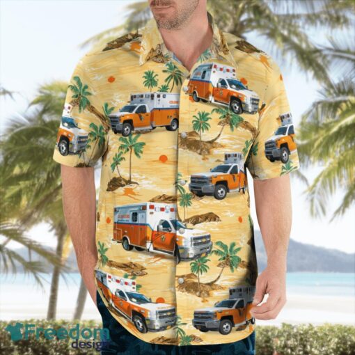 Colonie, Albany County, New York, Colonie EMS Hawaiian Shirt Product Photo 4