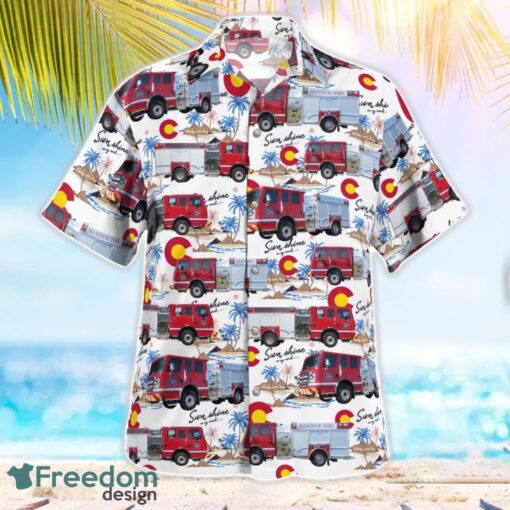 Colorado Manitou Springs Fire Department Beach Shirt For Team Product Photo 2