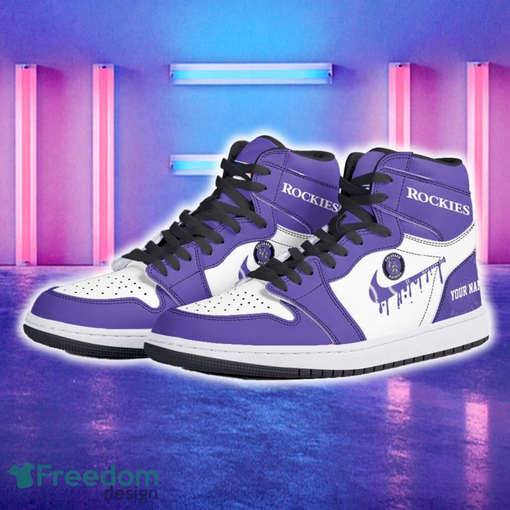 Colorado Rockies AJ1 Hightop Shoes New For Men Women Gift Air Jordan Hightop Sneaker Custom Name image Colorado Rockies AJ1 Hightop Shoes New For Men Women Gift Air Jordan Hightop Sneaker Custom Name - Colorado Rockies Air Jordan 1 Hightop Shoes_5