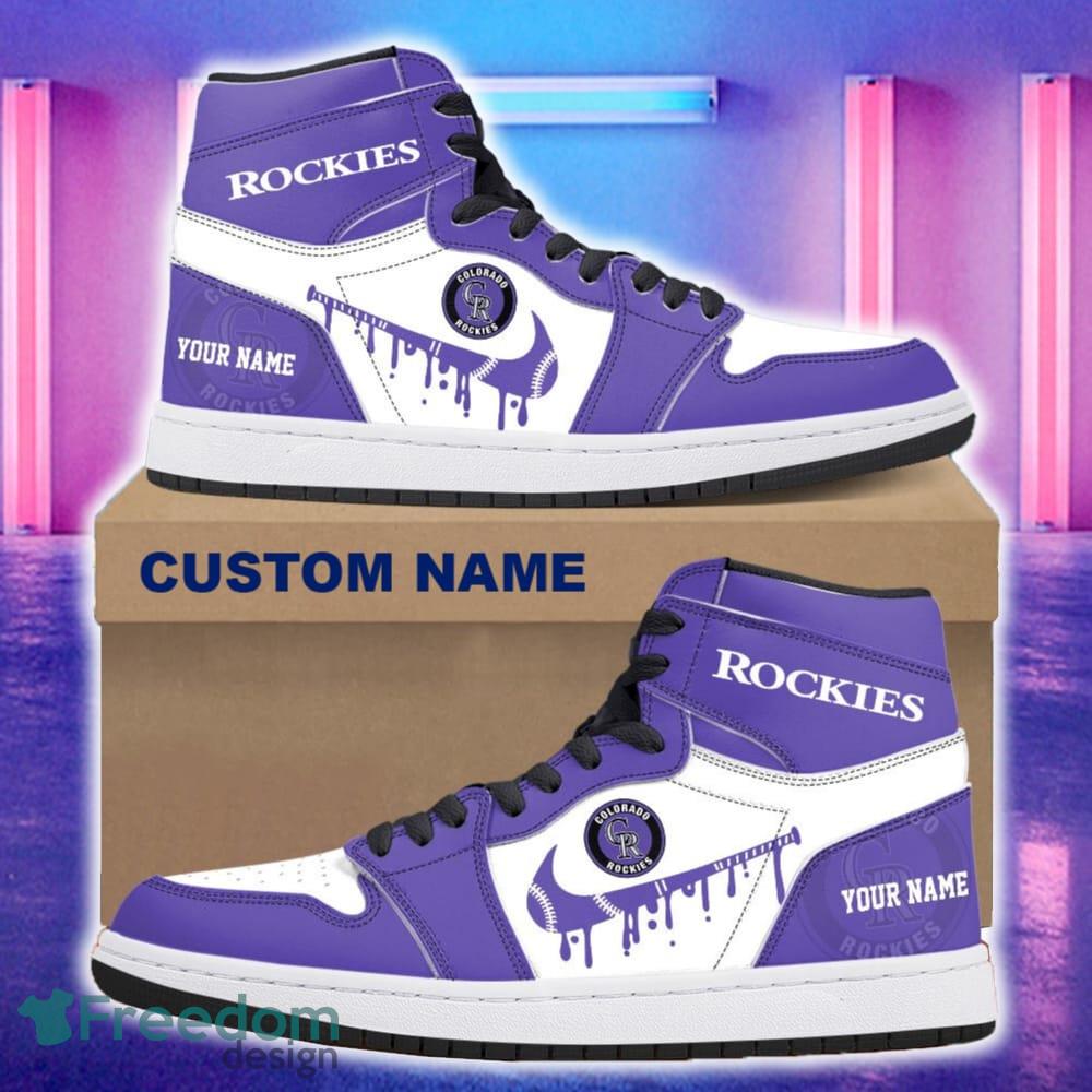 Colorado Rockies AJ1 Hightop Shoes New For Men Women Gift Air Jordan Hightop Sneaker Custom Name image Colorado Rockies AJ1 Hightop Shoes New For Men Women Gift Air Jordan Hightop Sneaker Custom Name - Colorado Rockies Air Jordan 1 Hightop Shoes_4