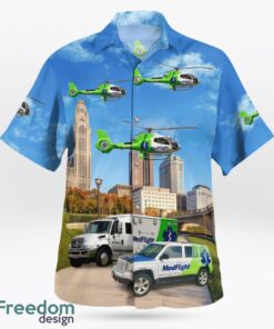 Columbus, Ohio, MedFlight Hawaiian Shirt Product Photo 3