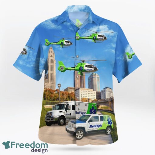 Columbus, Ohio, MedFlight Hawaiian Shirt Product Photo 3