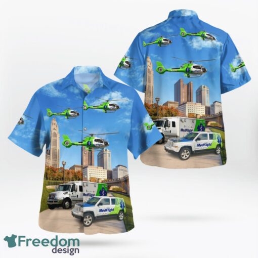 Columbus, Ohio, MedFlight Hawaiian Shirt Product Photo 1