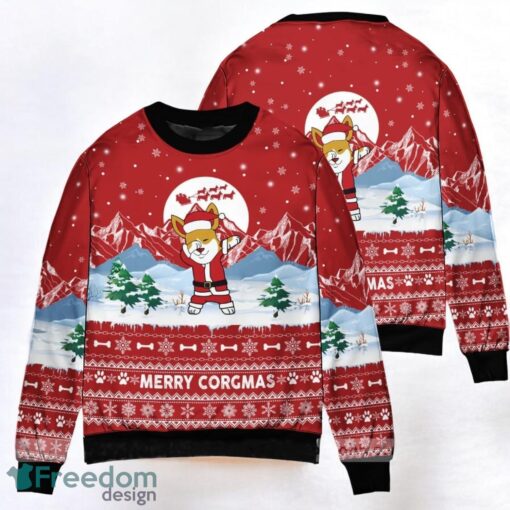 Corgi Merry Xmas Ugly Christmas Sweater 3D Printed Christmas Gift, Jumper for men and women Product Photo 1