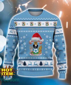 Coventry City F.C 3D Ugly Christmas Sweater All Over Printed Sweater Christmas Gift Product Photo 2