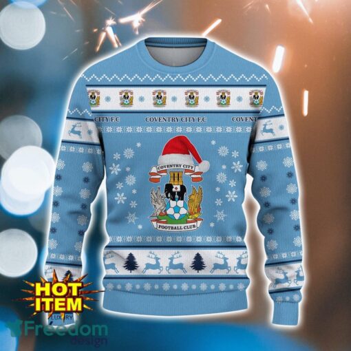 Coventry City F.C 3D Ugly Christmas Sweater All Over Printed Sweater Christmas Gift Product Photo 2