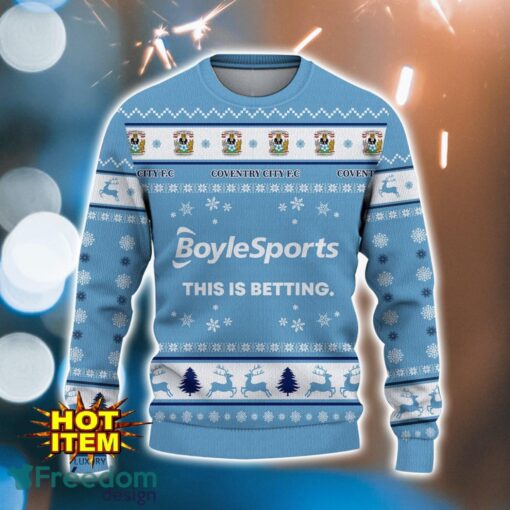 Coventry City F.C 3D Ugly Christmas Sweater For Men And Women Sport Fans Product Photo 2