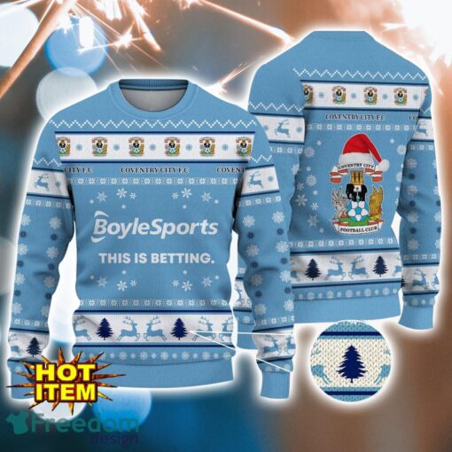 Coventry City F.C 3D Ugly Christmas Sweater For Men And Women Sport Fans Product Photo 1