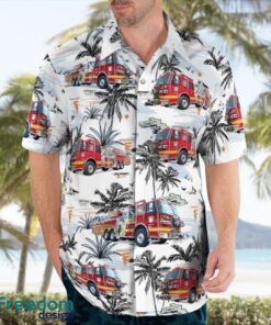 Coweta County Fire Rescue 3D Summer Aloha Hawaiian Shirt Product Photo 3