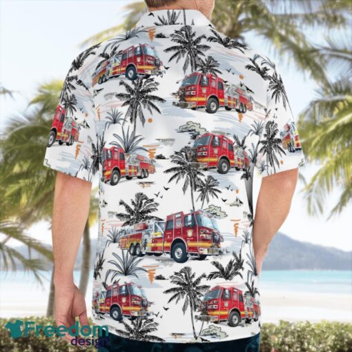 Coweta County Fire Rescue 3D Summer Aloha Hawaiian Shirt Product Photo 1