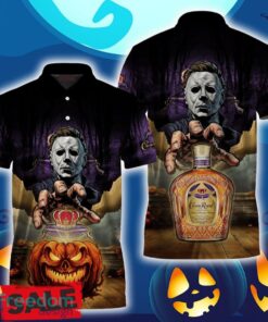 Crown Royal Halloween Michael Myers Polo Shirt For Men Women Gift Christmas Holidays